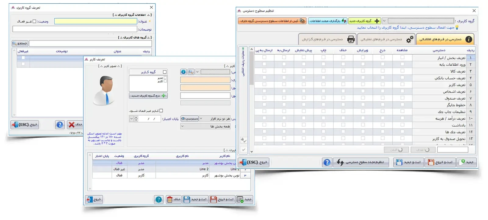 مدیریت کاربران و سطح دسترسی در پانا