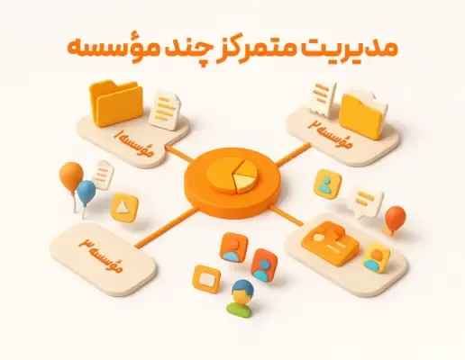 مدیریت کردن چند موسسه به صورت همزمان از یک مکان